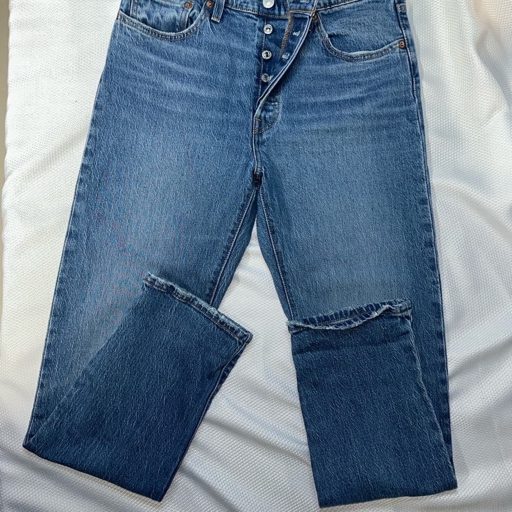 Levi's Blue Straight Leg Jeans